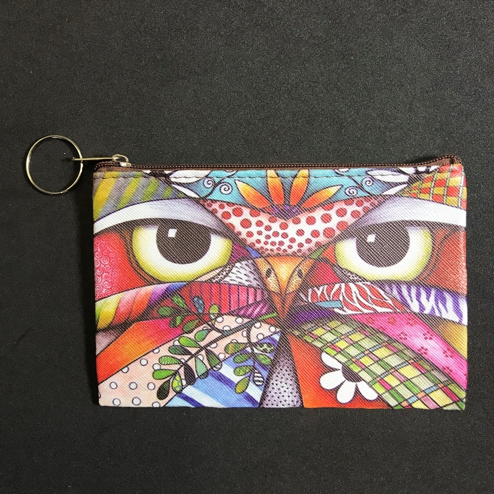 Sneaky Owl Cosmetic Coin Bag Purse
